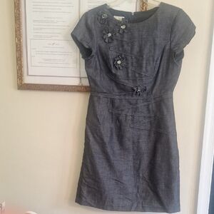 Donna Morgan Blue Cap Sleeve Sheath Dress